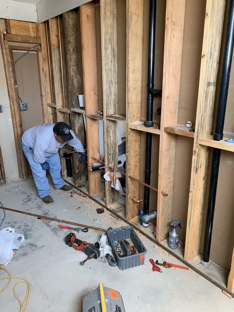 Commercial rough-in plumbing for Water Heater Replacement in Grand Peninsula